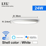 Modern LED Smart Ceiling Light Home Lighing WiFi Tuya App AI Voice Control Ultrathin Surface Mounting Ceiling Lamp
