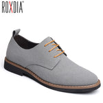 ROXDIA marque mode troupeau hommes chaussures habillées appartements oxford homme chaussures décontractées à lacets pour le travail hommes mocassins grande taille 39-48 RXM116