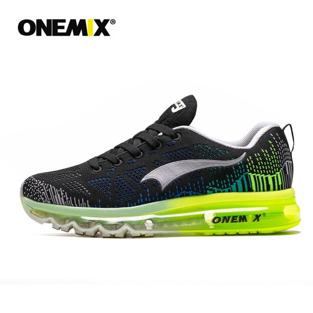 ONEMIX Men's Sport Running Shoes Summer Sneakers Breathable Mesh Outdoor Air Cushion Athletic Shoes Music Rhythm Jogging Shoes