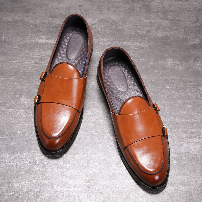 Autumn Men Shoes Leather Men Dress Shoes Luxury Men's Business Oxfords Classic Gentleman Shoes