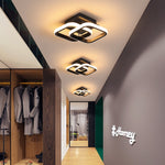 Modern Ceiling Lamp For Home Led Lustre White&Black Led Ceiling Light For Bedroom Corridor Light Balcony Lights Luminaires 18W