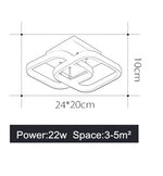 Modern Ceiling Lamp For Home Led Lustre White&Black Led Ceiling Light For Bedroom Corridor Light Balcony Lights Luminaires 18W