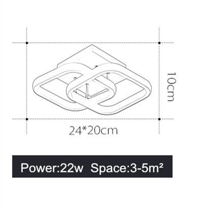 Modern Ceiling Lamp For Home Led Lustre White&Black Led Ceiling Light For Bedroom Corridor Light Balcony Lights Luminaires 18W