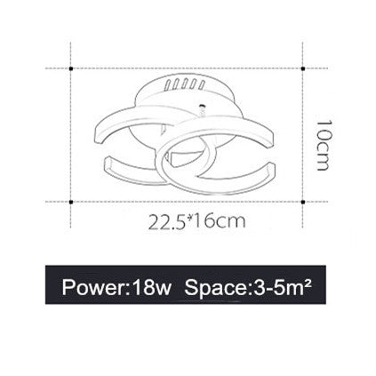 Modern Ceiling Lamp For Home Led Lustre White&Black Led Ceiling Light For Bedroom Corridor Light Balcony Lights Luminaires 18W