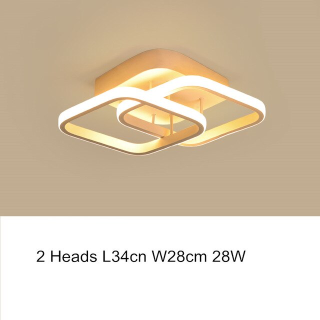 Modern Acylic Led Dimming Ceiling Chandelier Lamp Square LED Plafon  Light Fixtures lustre plafonnier with Remote for Home Decor