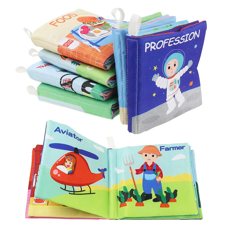 New Animal Cognition Infant Newborn Baby Soft Fabric Cloth Book Learning Educational Toys For Kids Baby Books 0-12 months