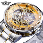 Jaragar 2017 Flying Series Golden Bezel Scale Dial Design Stainless Steel Mens Watch Top Brand Luxury Automatic Mechanical Watch