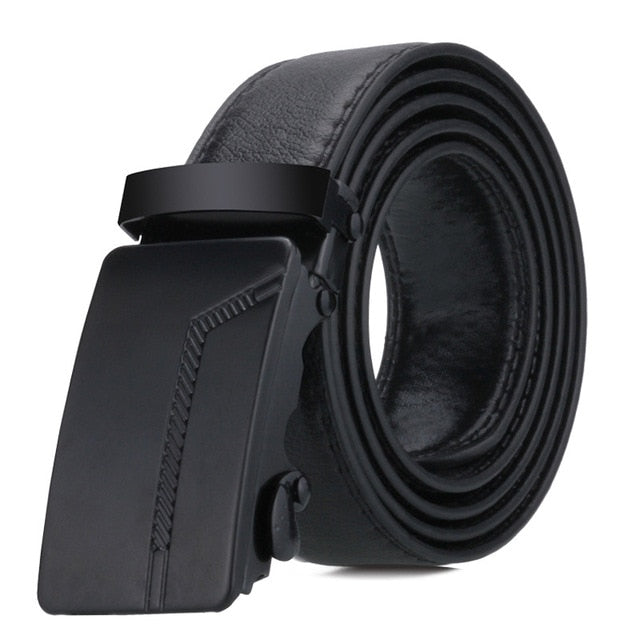 Men's automatic buckle Belt young people  fashion black simple buckle highgrade luxury Business belt Ceinture Homme p54