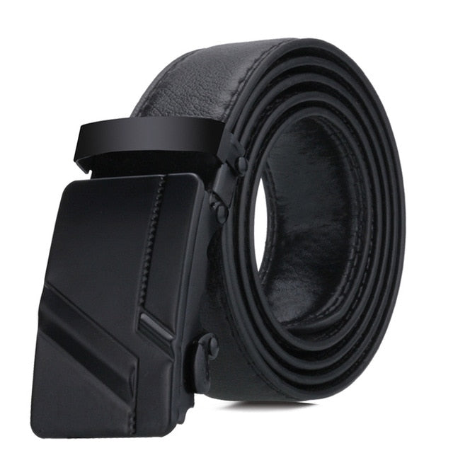Men's automatic buckle Belt young people  fashion black simple buckle highgrade luxury Business belt Ceinture Homme p54