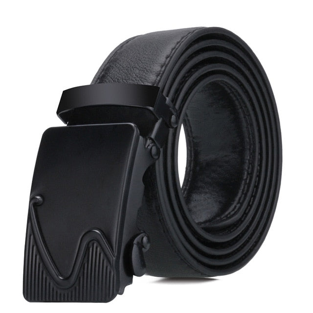 Men's automatic buckle Belt young people  fashion black simple buckle highgrade luxury Business belt Ceinture Homme p54