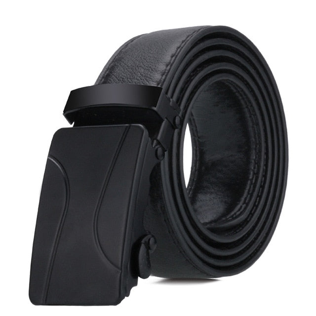 Men's automatic buckle Belt young people  fashion black simple buckle highgrade luxury Business belt Ceinture Homme p54