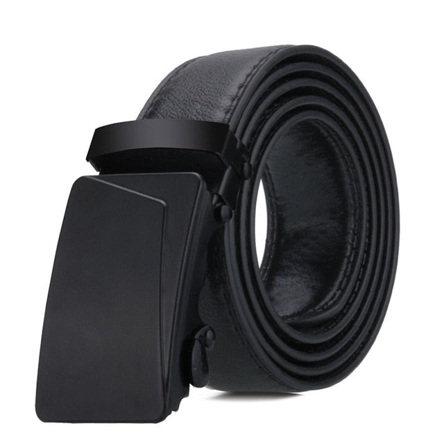 Men's automatic buckle Belt young people  fashion black simple buckle highgrade luxury Business belt Ceinture Homme p54