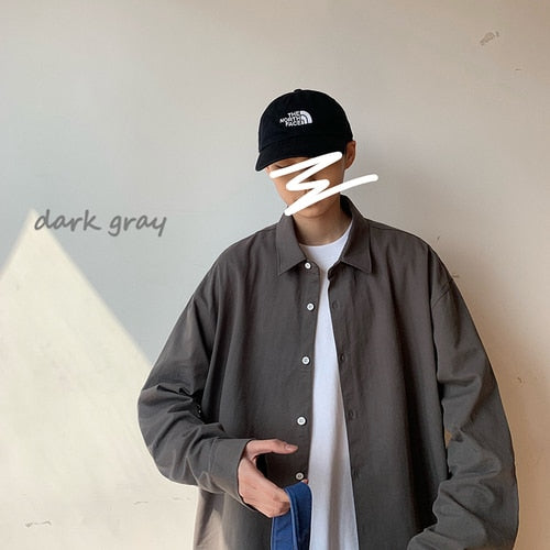 2020 Plus Size Shirts Fashion Loose Fit Long Sleeve Shirts Mens Cotton Dress Shirt Casual Dress Shirt for Men Street Clothing