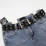 Adjustable All-Match punk belt Unisex Korean Style Canvas Belts for women men Vintage aesthetic long waistband students belt