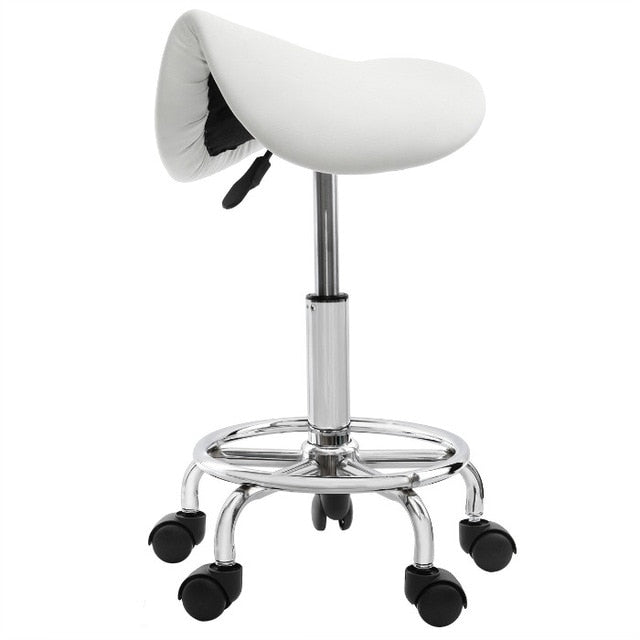 Yonntech Hydraulic Saddle Salon Stool Massage Chair Tattoo Facial Spa Office Lift for Beauty