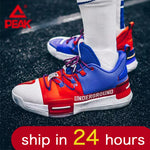 PEAK Lou Williams Basketball Shoes Men Cushion Zapatillas Durable Non-slip Outsole Outdoor Training Sport Sneakers Plus Size