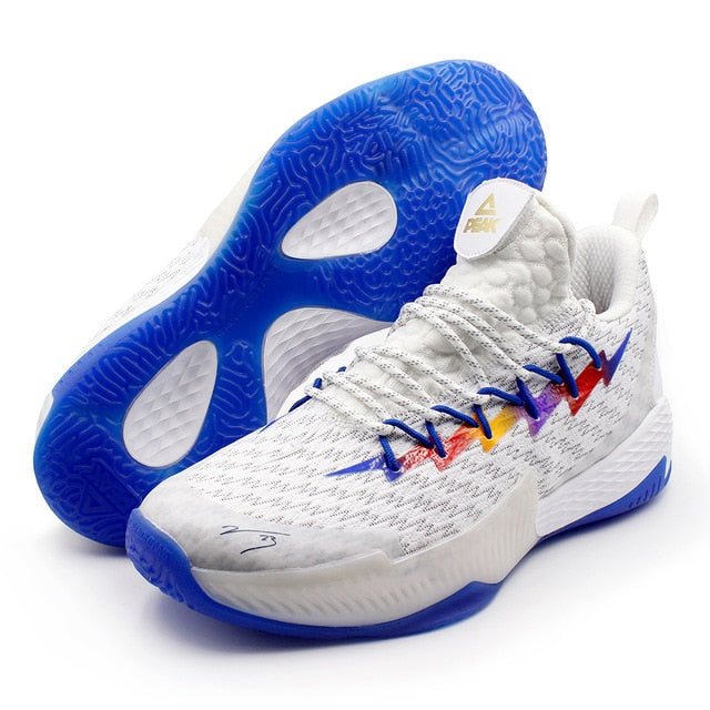 PEAK Lou Williams Basketball Shoes Men Cushion Zapatillas Durable Non-slip Outsole Outdoor Training Sport Sneakers Plus Size