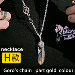 BEIER Fashion Stainless Steel Feather Pendant Necklace With Red/Black/Blue Stone Leaf Jewerly for man women gift BP8-112
