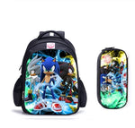 16 Inch Mario Bros Sonic Children School Bags Orthopedic Backpack Kids School Boys Girls Mochila Infantil Cartoon Bags
