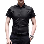 New Casual Long-sleeved Solid Men Shirts Slim Version Male Social Business Dress Shirt Brand Men's Clothing With Button Shirts