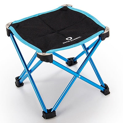 Portable Chair Foldable DIY Table Chair Desk Camping BBQ Hiking Traveling Outdoor Picnic 7075 Aluminium Alloy Ultra-light Chair