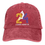 kobe bryant Baseball Cap Men Caps colors Women Summer Snapback Breathable Unisex Dropshipping 24 Legends Never Die Caps
