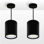[DBF]LED Surface Mounted Ceiling Lamp with Wire Hanging 3W/5W/7W/10W/12W/15W White/Black AC85-265V Ceiling Spot Light Home Decor
