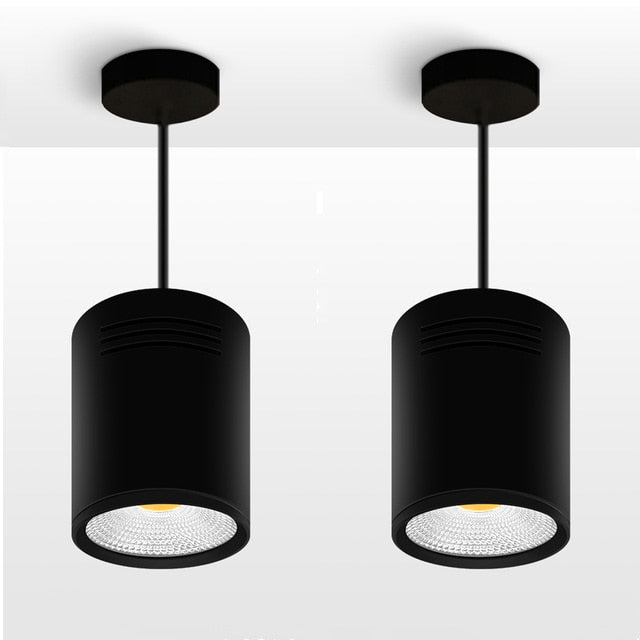 [DBF]LED Surface Mounted Ceiling Lamp with Wire Hanging 3W/5W/7W/10W/12W/15W White/Black AC85-265V Ceiling Spot Light Home Decor