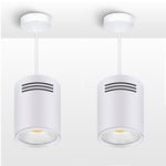 [DBF]LED Surface Mounted Ceiling Lamp with Wire Hanging 3W/5W/7W/10W/12W/15W White/Black AC85-265V Ceiling Spot Light Home Decor