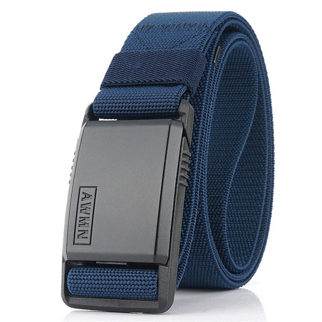 2020 Fashion Nylon Belt Metal Magnetic Buckle Adjustable Belts For Men Military Combat Elastic Belts High Quality Wear-resistant