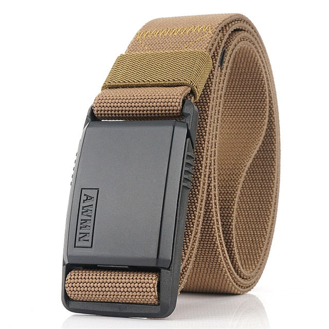 2020 Fashion Nylon Belt Metal Magnetic Buckle Adjustable Belts For Men Military Combat Elastic Belts High Quality Wear-resistant