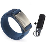 2020 Fashion Nylon Belt Metal Magnetic Buckle Adjustable Belts For Men Military Combat Elastic Belts High Quality Wear-resistant