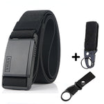 2020 Fashion Nylon Belt Metal Magnetic Buckle Adjustable Belts For Men Military Combat Elastic Belts High Quality Wear-resistant