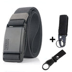 2020 Fashion Nylon Belt Metal Magnetic Buckle Adjustable Belts For Men Military Combat Elastic Belts High Quality Wear-resistant