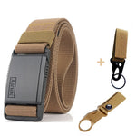 2020 Fashion Nylon Belt Metal Magnetic Buckle Adjustable Belts For Men Military Combat Elastic Belts High Quality Wear-resistant