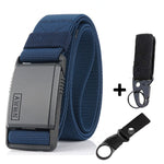 2020 Fashion Nylon Belt Metal Magnetic Buckle Adjustable Belts For Men Military Combat Elastic Belts High Quality Wear-resistant
