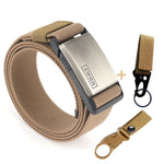2020 Fashion Nylon Belt Metal Magnetic Buckle Adjustable Belts For Men Military Combat Elastic Belts High Quality Wear-resistant
