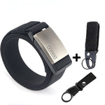 2020 Fashion Nylon Belt Metal Magnetic Buckle Adjustable Belts For Men Military Combat Elastic Belts High Quality Wear-resistant
