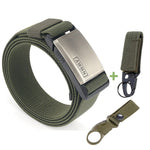 2020 Fashion Nylon Belt Metal Magnetic Buckle Adjustable Belts For Men Military Combat Elastic Belts High Quality Wear-resistant