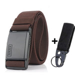 2020 Fashion Nylon Belt Metal Magnetic Buckle Adjustable Belts For Men Military Combat Elastic Belts High Quality Wear-resistant