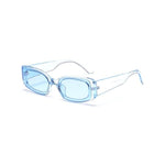 Unisex Transparent Rectangle Women Sun Glasses Frames With Lens Plastic Full Frame Shades Ladies Summer Glasses