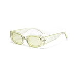 Unisex Transparent Rectangle Women Sun Glasses Frames With Lens Plastic Full Frame Shades Ladies Summer Glasses