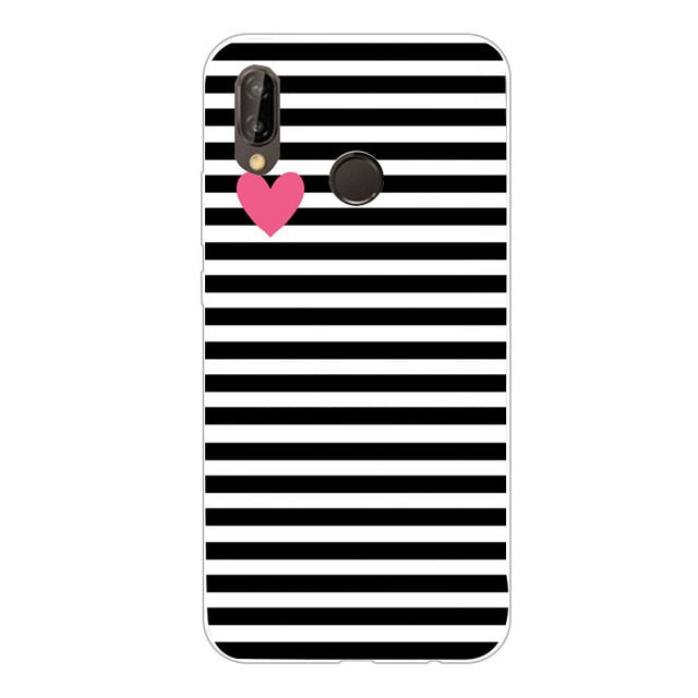 Love Heart Case For Huawei P20 Lite Pro Phone Cover for Huawei P30 lite P 30 Pro Mate 20 lite Honor 8X Back Case Silicone Fundas