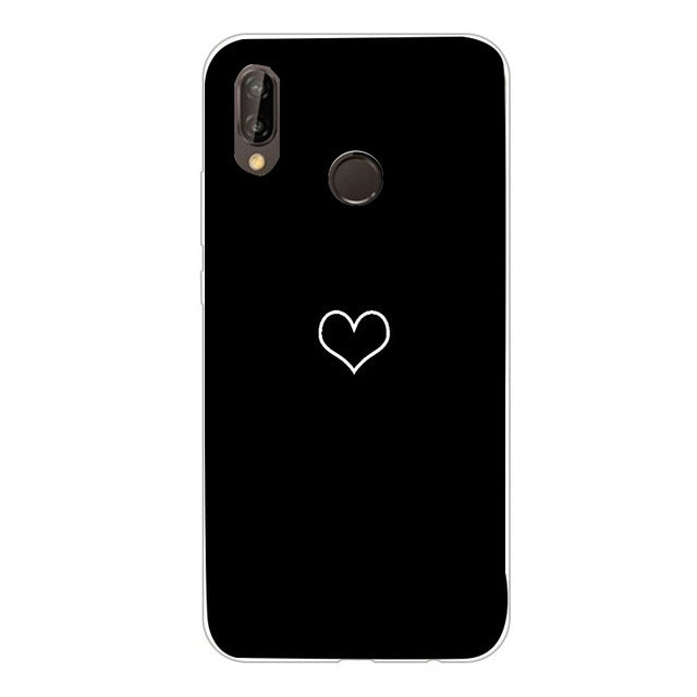 Love Heart Case For Huawei P20 Lite Pro Phone Cover for Huawei P30 lite P 30 Pro Mate 20 lite Honor 8X Back Case Silicone Fundas