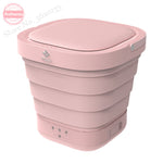 Portable Mini Folding Clothes Washing Machine Bucket Automatic Home Travel Self-driving Tour Underwear Foldable Washer & Dryer