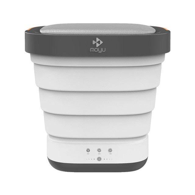 Portable Mini Folding Clothes Washing Machine Bucket Automatic Home Travel Self-driving Tour Underwear Foldable Washer & Dryer