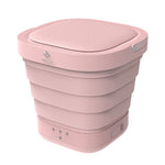 Portable Mini Folding Clothes Washing Machine Bucket Automatic Home Travel Self-driving Tour Underwear Foldable Washer & Dryer