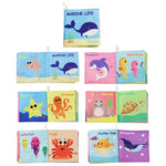 Baby Soft Cloth Books Rustling Sound Washable English Books Newborn Babies 0-12 month Intelligent Early-Educational Toys for Kid