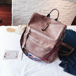 Retro Large Backpack Women PU Leather Rucksack Women's Knapsack Travel Backpacks Shoulder School Bags Mochila Back Pack XA96H