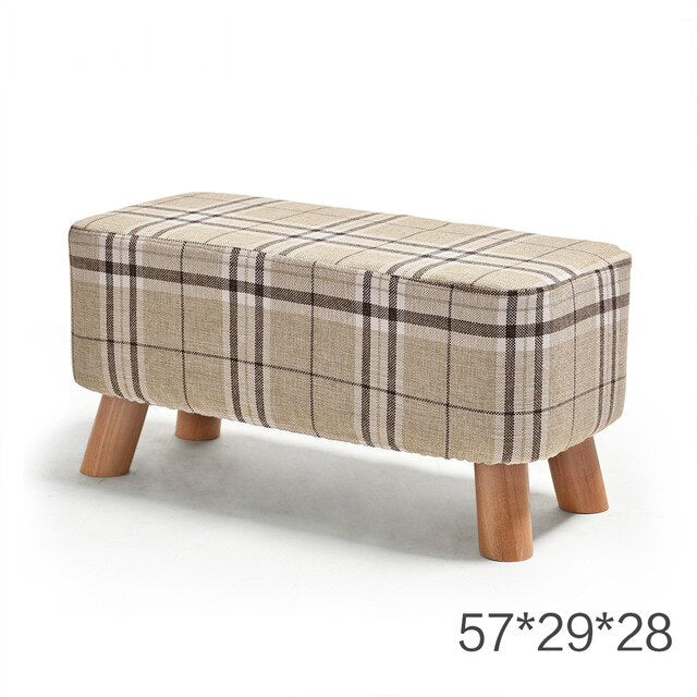 Nordic Style Shoes Bench Simple Modern Fashion Cloth Sofa Stool Fabric Shoes Bench Sofa Taburete Multifunction Ottoman Pouf